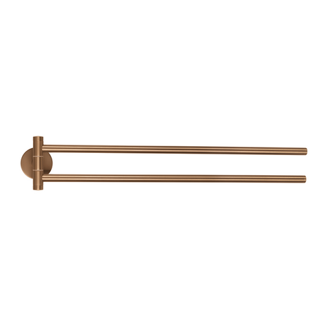 Tesa 1072313 - moon brons handdoekhouder 2-armig | 2 stuks