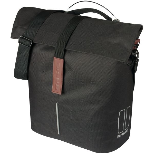 Basil sac city shopper simple | viser les goujons | noir | 14-16l
