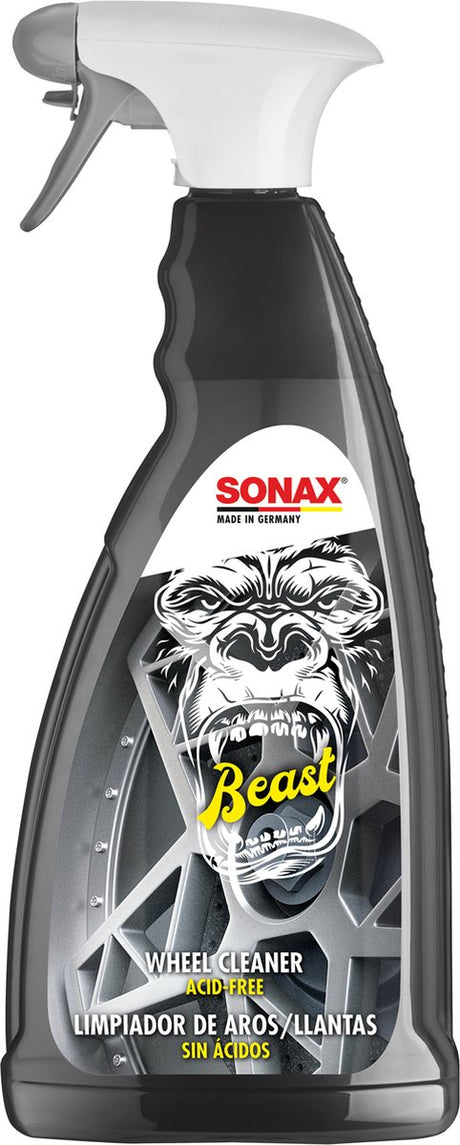 Sonax - Nettoyant pour jantes Beast - Sans acide - Formule changeant de couleur - Sans danger pour tous les types de peinture - Facile à utiliser - 1000 ml