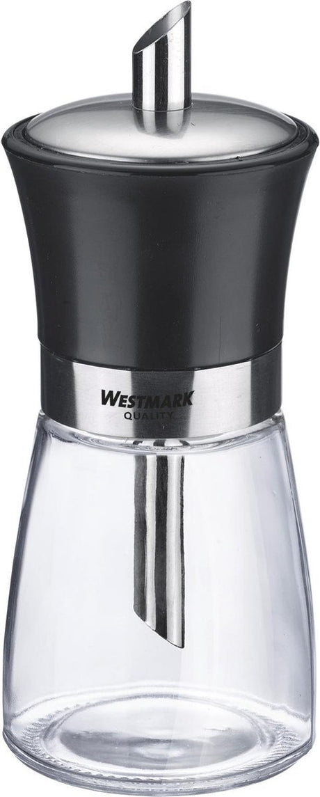 Sucrier Westmark, capacité: 190 ml, verre inox plastique, noir, transparent noir argent, 63592260