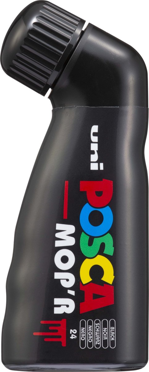 Posca mop'r marqueur peinture xxl 3-19mm noir - stylo peinture super épais - marqueur acrylique - stylos - marqueur - vadrouille