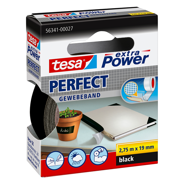Ruban textile Quantore tesa extra power parfait noir