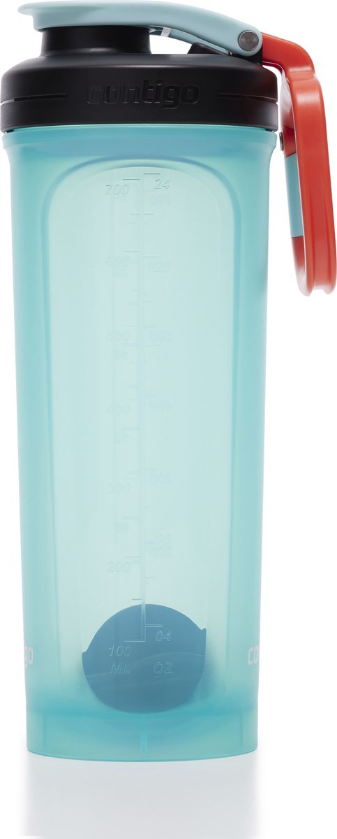 Contigo shake go 2.0 bouteille shaker protéinée avec boule mélangeur, gourde, 820 ml