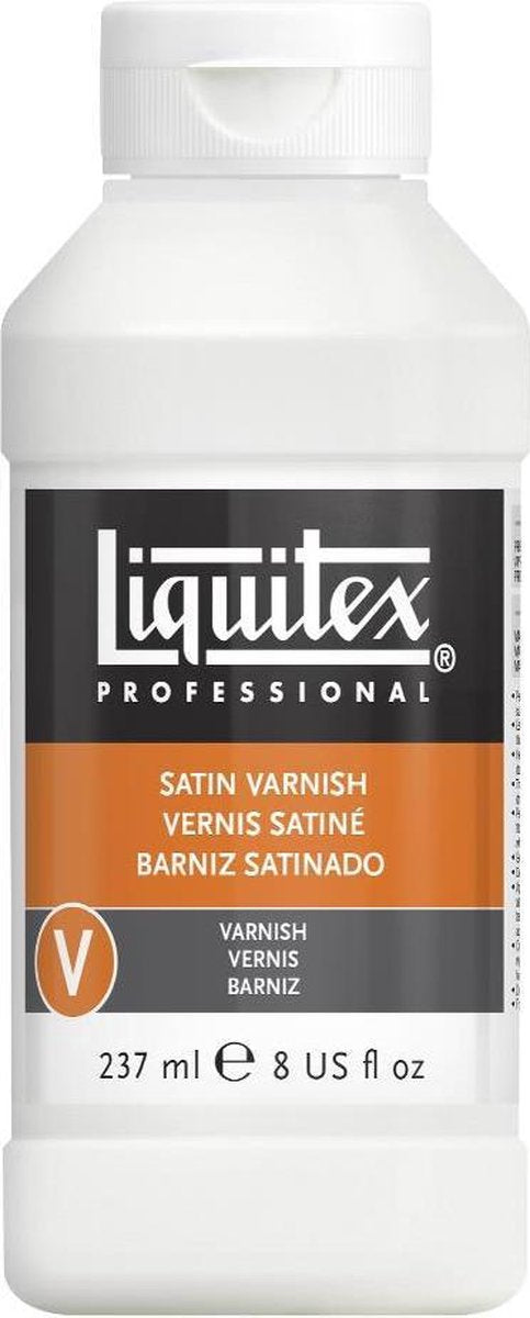 Liquitex 8208 vernis semi-brillant professionnel 237ml - vernis acrylique, satiné, transparent, résistant aux UV, durable - vernis satiné