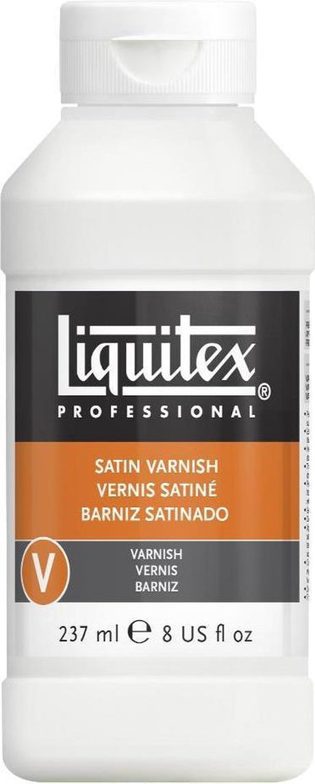 Liquitex 8208 vernis semi-brillant professionnel 237ml - vernis acrylique, satiné, transparent, résistant aux UV, durable - vernis satiné