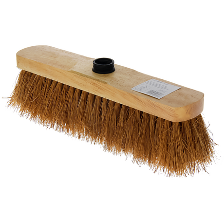 Balai coco vernis avec pivot 33cm