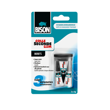Bison bi-6309066 super colle mini 3x1 gramme
