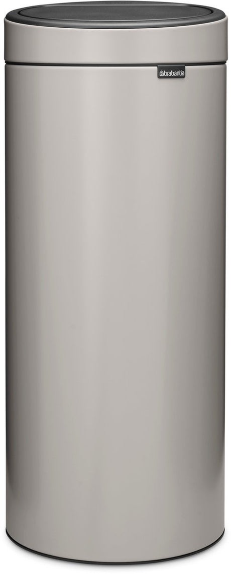 Poubelle Brabantia Touch Bin - 30 litres - gris doux