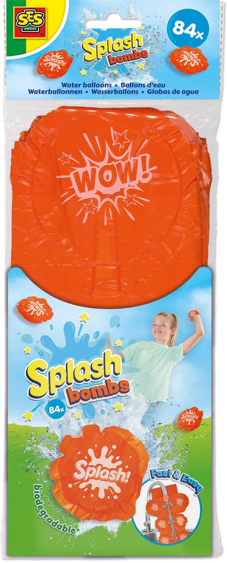 Ses creative – bombes anti-éclaboussures – ballons à eau 84 pièces – se remplissent rapidement et simultanément – sans faire de nœuds – alternative aux ballons à eau