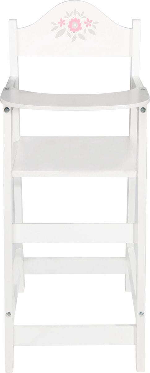 Amuuso braet - chaise de poupée - bois - avec fleurs roses