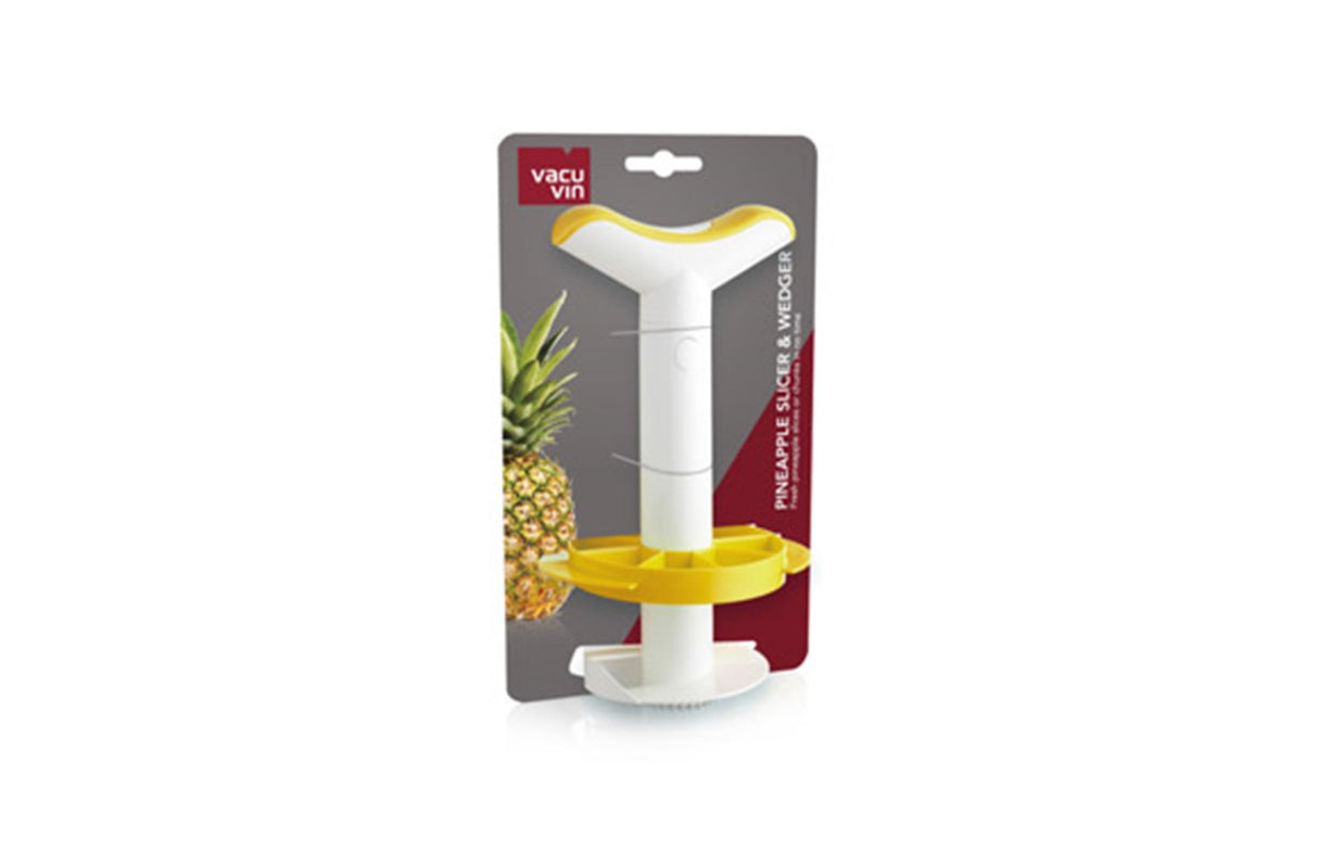 Coupe-ananas Vacu Fin avec coupe-coin blanc jaune