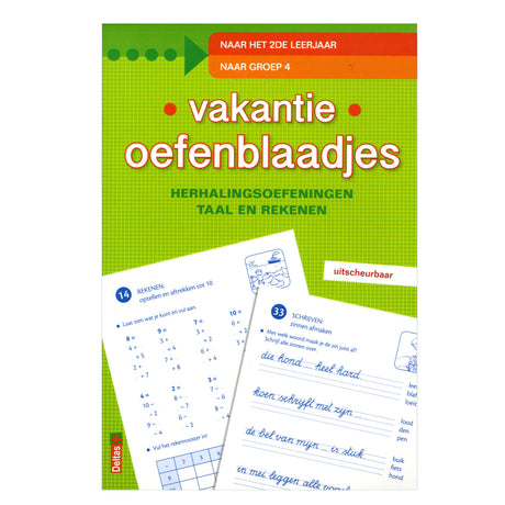 Feuilles d'entraînement des vacances Deltas pour le groupe 4