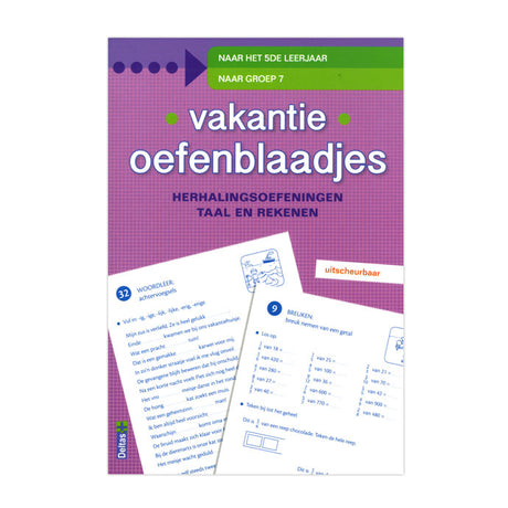 Fiches pratiques vacances Deltas, exercices de répétition en langage et calcul