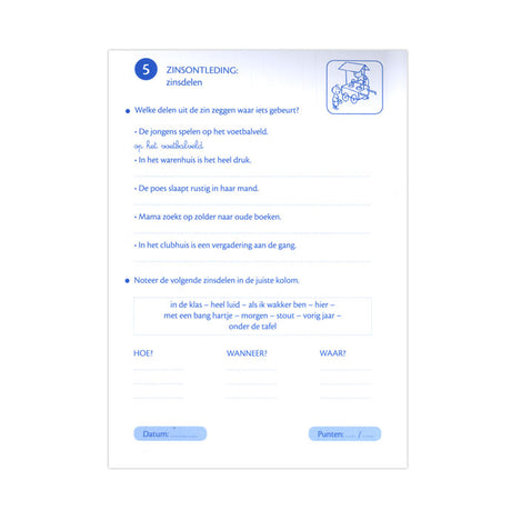 Fiches pratiques vacances Deltas, exercices de répétition en langage et calcul