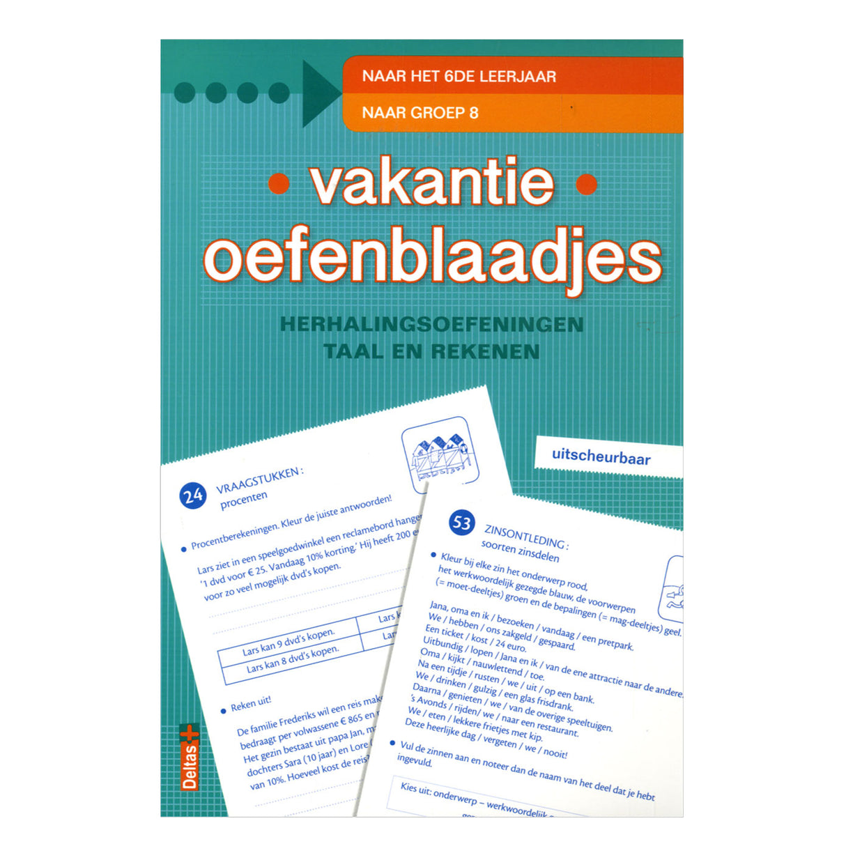 Feuilles d'entraînement des vacances Deltas pour le groupe 8