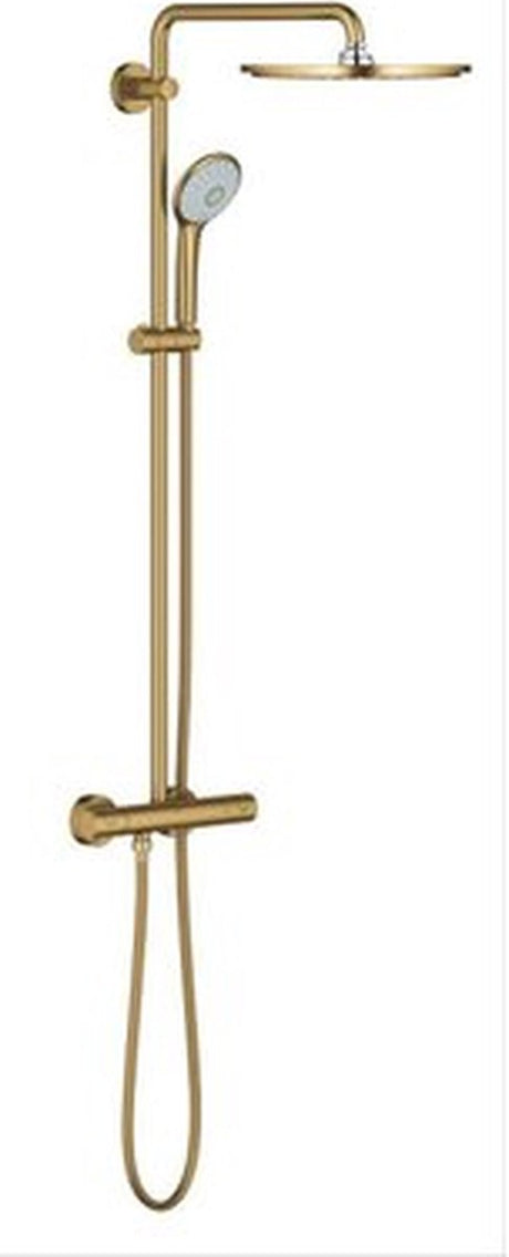 Douche de pluie Grohe Euphoria XXL 310 - ø 31 cm - avec robinet thermostatique - Cool Sunrise brossé (or mat) - 26075gn0