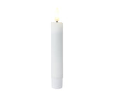 Lumineo set de bougies de table flamme LED 16cm blanc 2 pièces