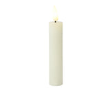 Set de bougies LED Lumineo, flamme artificielle 16 cm, crème, 2 pièces