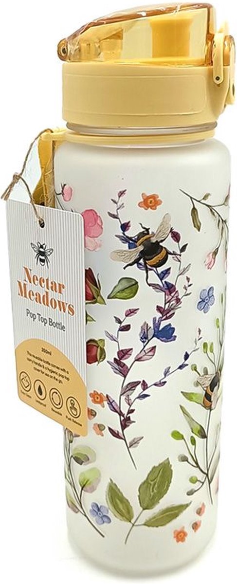 Prairies de nectar à la bouteille à boire écologique Pop Top de 600 ml