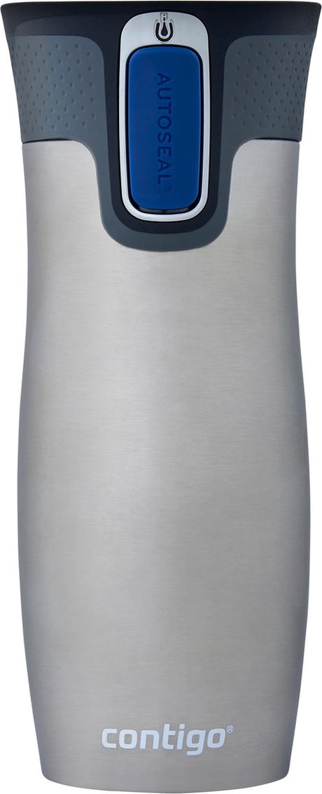 Tasse thermos Contigo West Loop Autoseal, tasse isolée, 470 ml - acier inoxydable