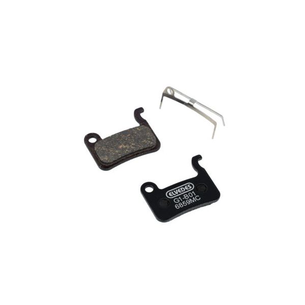 Jeu de plaquettes de frein à disque Elvedes - shimano - composé métallique en carbone (plaquettes semi-métalliques) - 10 paires