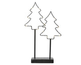 Sapins de Noël Lumineo LED sur métal standard h35cm
