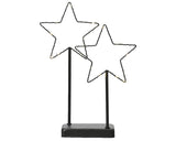 Lumineo étoile LED sur métal standard h34cm