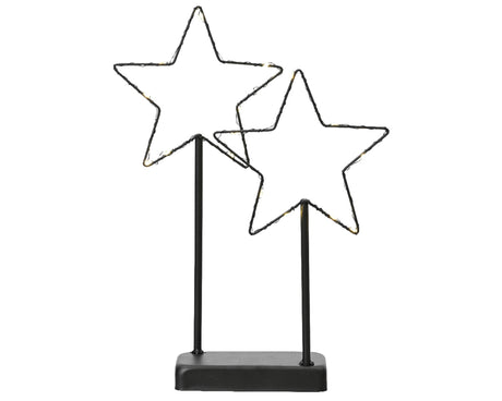 Lumineo étoile LED sur métal standard h34cm