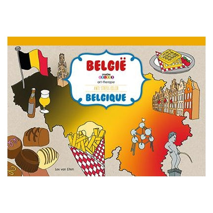 Mondi cartes Belgique A3 bloc de couleur