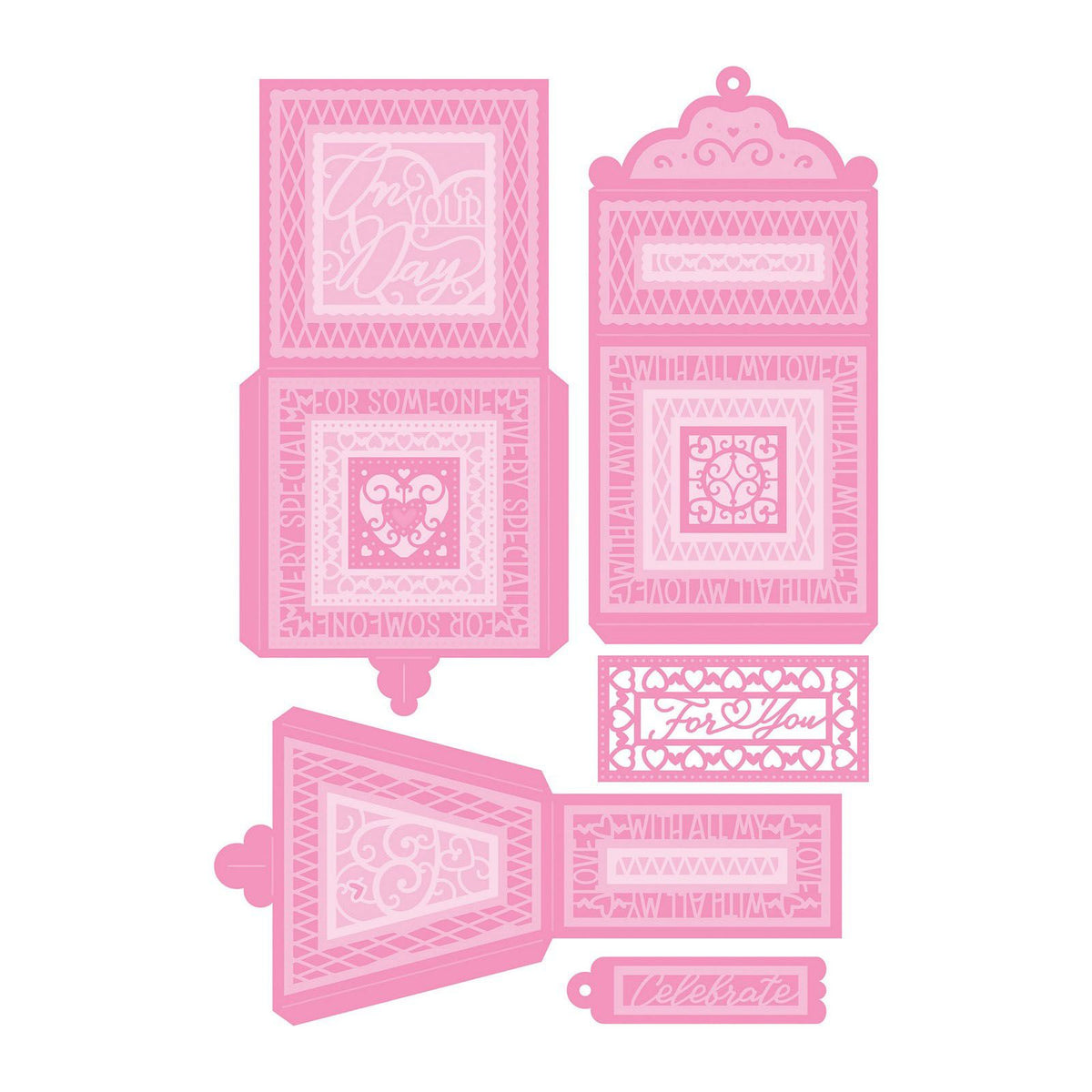 Tonic Studios • Ensemble de matrices de dimensions, coffret cadeau sentimental doux