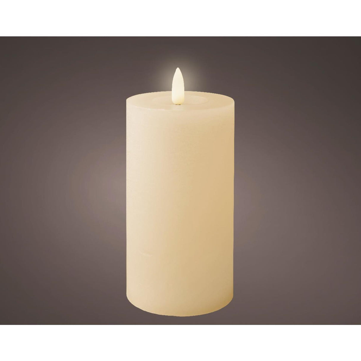 Bougie LED Lumineo cire crème ø7xh15cm