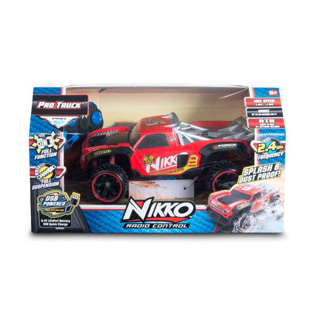 Nikko rc camion de course rouge noir