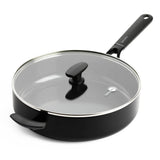 Greenpan smart collection faitout en céramique avec couvercle 28 cm noir