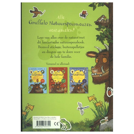 Livre central abritant le livre de recherche sur la nature du printemps Gruffalo. 5+