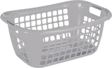 Sunware basic panier à linge bas gris 55x38x22,5cm