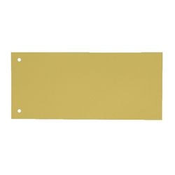 Kangaro scheidingsstroken karton 180g m2 22,5 x 12cm geel 2-gaats rechthoekig