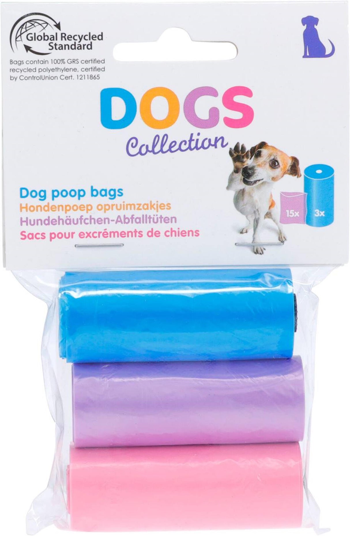 Dogs collection hondenpoepzakjes 3 rol a 15 stuks