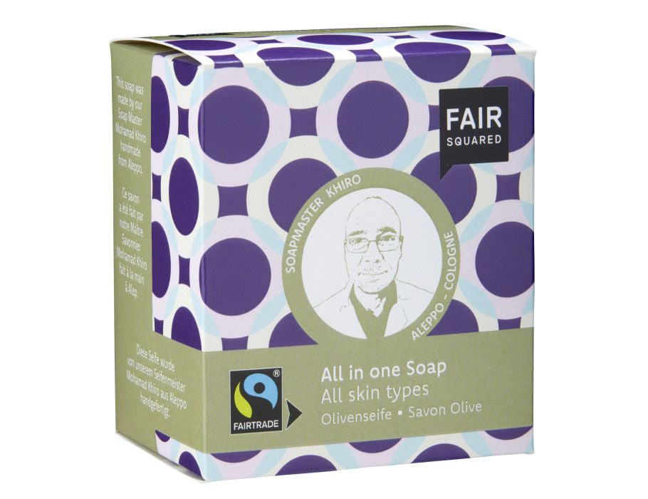 Pain de savon au carré équitable - savon tout en un