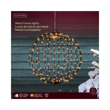 Ampoule Lumineo 192LED métal avec minuteur ø28cm