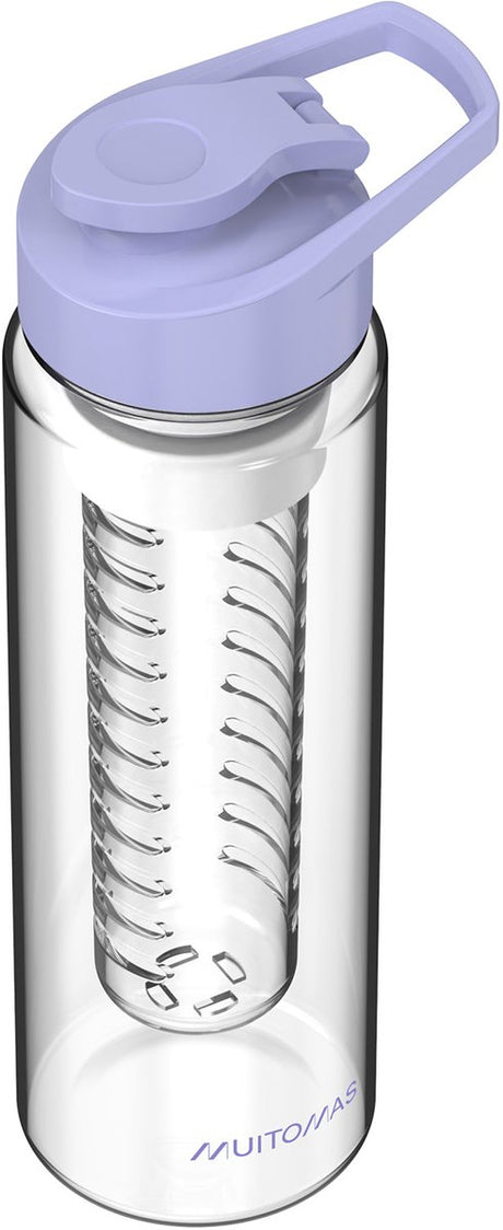 Gourde Muitomas - infuseur pour fruits, thé ou herbes - bec verseur - 700ml - violette