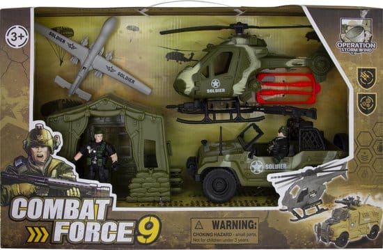 Ensemble de jeu du camp de base militaire de l'armée de la force de combat
