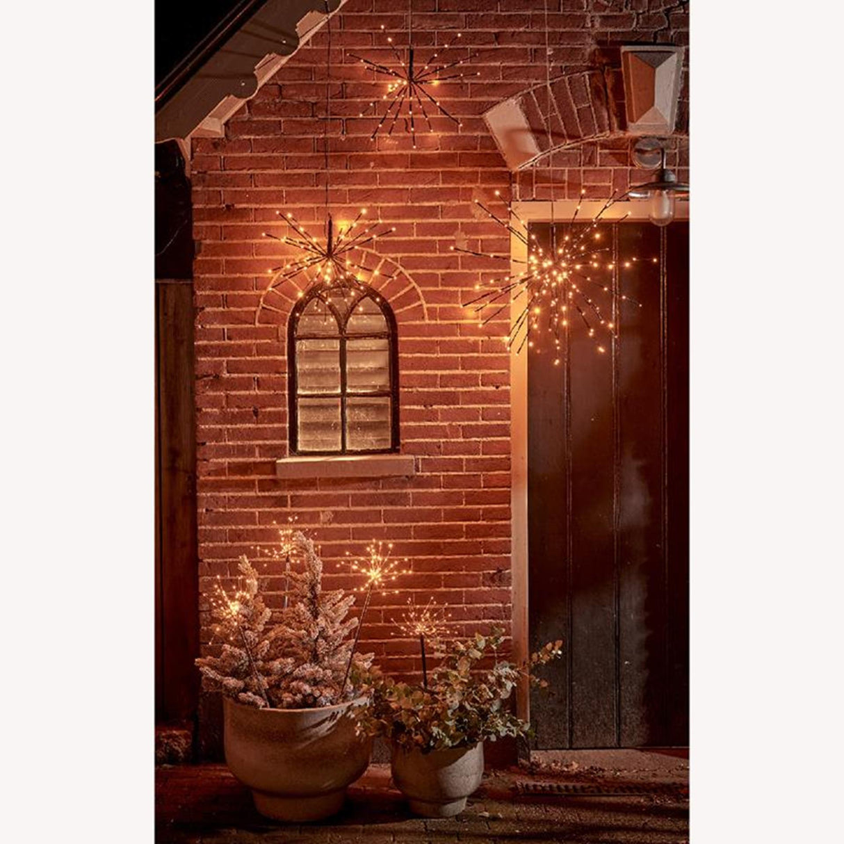 Lumineo pole star LED extérieur 45cm sur batterie