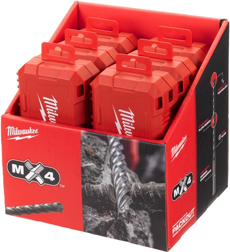 Milwaukee accessoires milwaukee sds-plus jeu de forets m2 | compatible avec l'emballage, 10 pièces - 4932492117