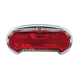 AXA Riff Battery - Feu arrière de vélo - Éclairage de vélo LED sur batterie - Système marche/arrêt automatique - 50-80 mm - Rouge