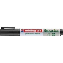 Marqueur Ecoline Edding, taille 21, largeur de trait 1,5-3 mm, noir, 1 pièce