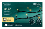 Lumineo Lumières de Noël basic 120led extérieur 9m champagne (or doux)