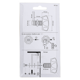 Mack 1071241 - brievenkast cijferslot grijs rond | 3 stuks