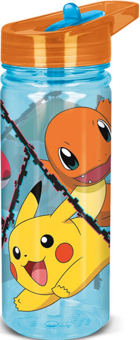 Stor Gourde Pokémon Tritan Power Group - 580 ml - Passe au lave-vaisselle sans BPA - Gourde pour enfants - Transparent Bleu Orange