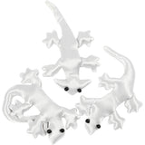 Creativ company textile effrayant-crawly, taille 10-14 cm, blanc, 3 pièces 1 boîte