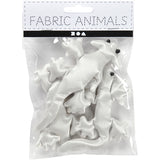 Creativ company textile effrayant-crawly, taille 10-14 cm, blanc, 3 pièces 1 boîte